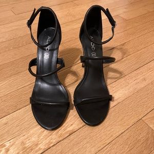 High heel strappy sandals black ALDO